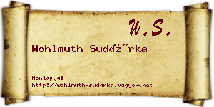 Wohlmuth Sudárka névjegykártya